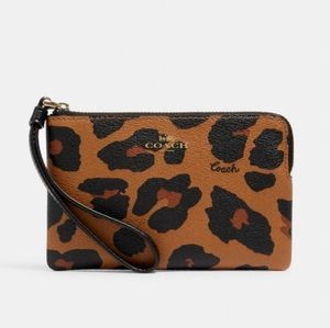 Coach Leopard Wristlet